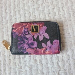 Victoria's Secret Floral Black and Pink Women's Wallet